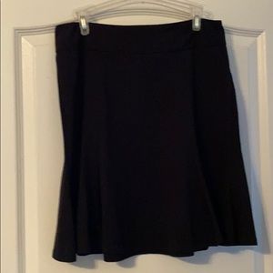 Black mini skirt